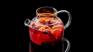 Чай с гибискусом и малиной